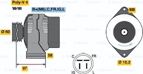 BOSCH 0 986 042 341 - Alternator www.molydon.hr