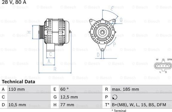 BOSCH 0 986 042 360 - Alternator www.molydon.hr