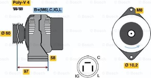 BOSCH 0 986 042 321 - Alternator www.molydon.hr