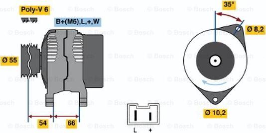 BOSCH 0 986 042 231 - Alternator www.molydon.hr