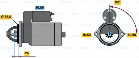 BOSCH 0 986 019 900 - Starter www.molydon.hr