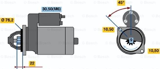 BOSCH 0 986 019 970 - Starter www.molydon.hr