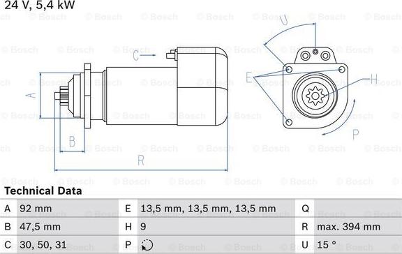 BOSCH 0 986 019 000 - Starter www.molydon.hr