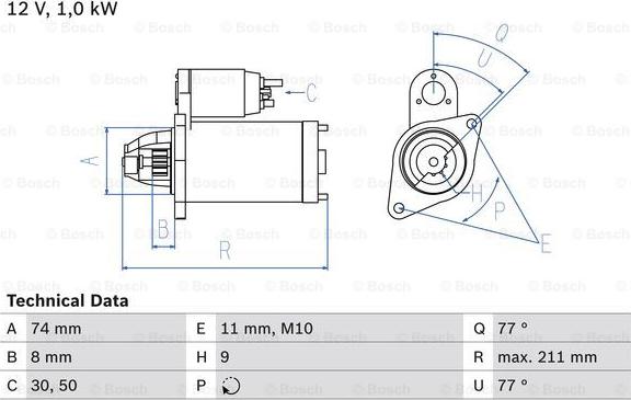 BOSCH 0 986 019 151 - Starter www.molydon.hr