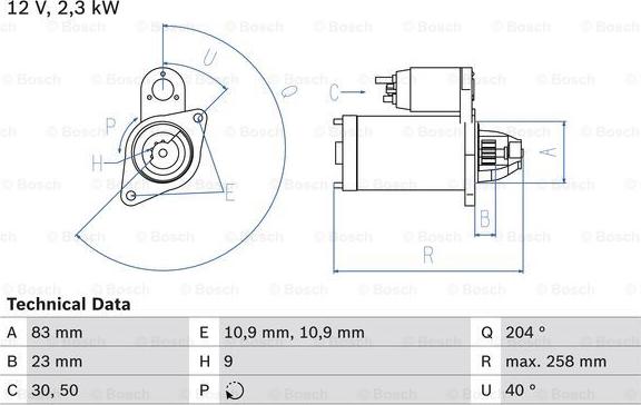 BOSCH 0 986 019 820 - Starter www.molydon.hr