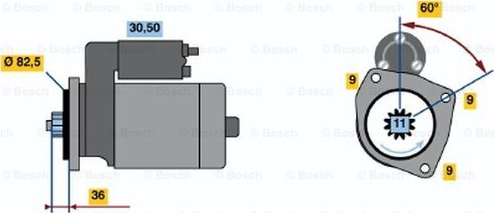 BOSCH 0 986 014 950 - Starter www.molydon.hr