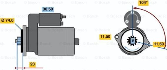 BOSCH 0 986 014 451 - Starter www.molydon.hr