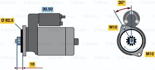 BOSCH 0 986 015 791 - Starter www.molydon.hr