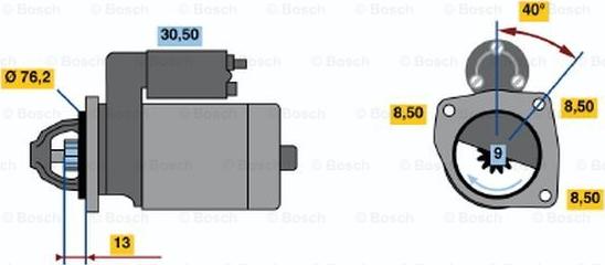 BOSCH 0 986 016 910 - Starter www.molydon.hr