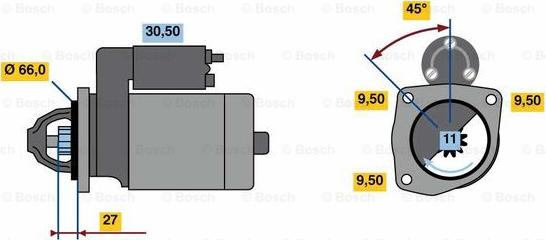 BOSCH 0 986 016 411 - Starter www.molydon.hr