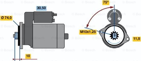 BOSCH 0 986 016 421 - Starter www.molydon.hr