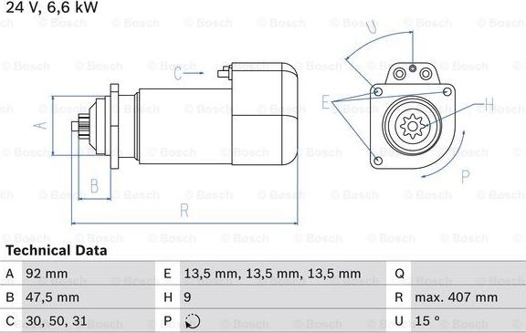 BOSCH 0 986 016 520 - Starter www.molydon.hr