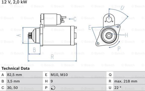 BOSCH 0 986 016 021 - Starter www.molydon.hr