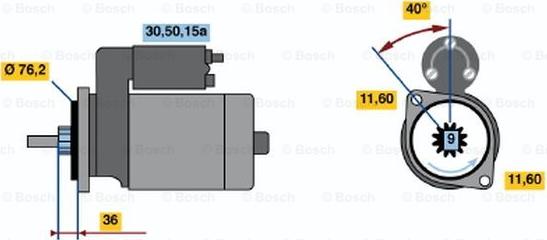 BOSCH 0 986 016 230 - Starter www.molydon.hr