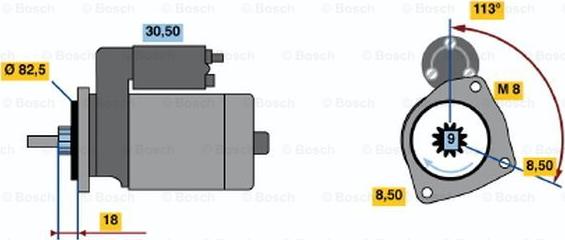 BOSCH 0 986 010 910 - Starter www.molydon.hr