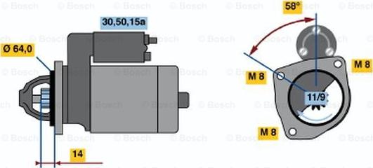 BOSCH 0 986 010 450 - Starter www.molydon.hr