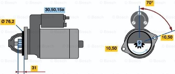 BOSCH 0 986 010 430 - Starter www.molydon.hr