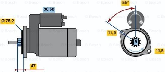 BOSCH 0 986 010 470 - Starter www.molydon.hr