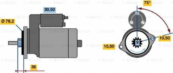 BOSCH 0 986 010 810 - Starter www.molydon.hr