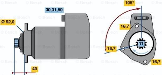 BOSCH 0 986 011 430 - Starter www.molydon.hr