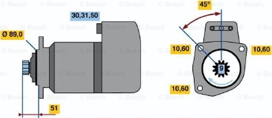 BOSCH 0 986 011 540 - Starter www.molydon.hr