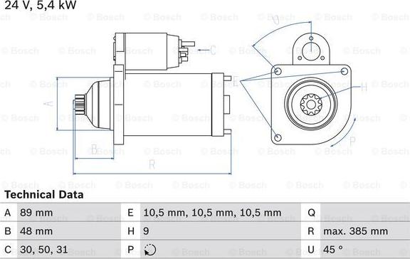 BOSCH 0 986 011 550 - Starter www.molydon.hr