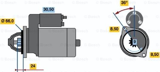 BOSCH 0 986 011 671 - Starter www.molydon.hr