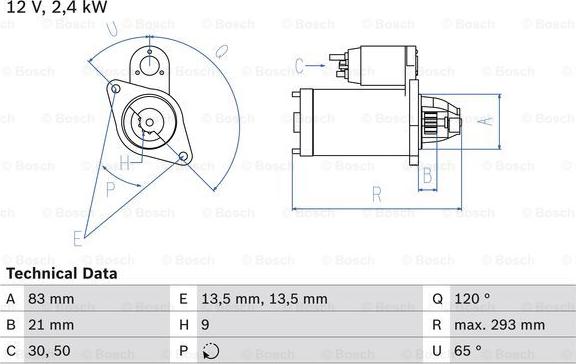 BOSCH 0 986 011 040 - Starter www.molydon.hr