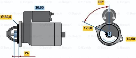 BOSCH 0 986 011 000 - Starter www.molydon.hr