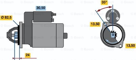 BOSCH 0 986 011 010 - Starter www.molydon.hr