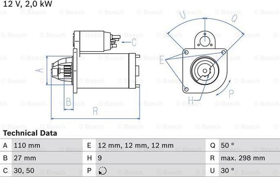 BOSCH 0 986 011 080 - Starter www.molydon.hr