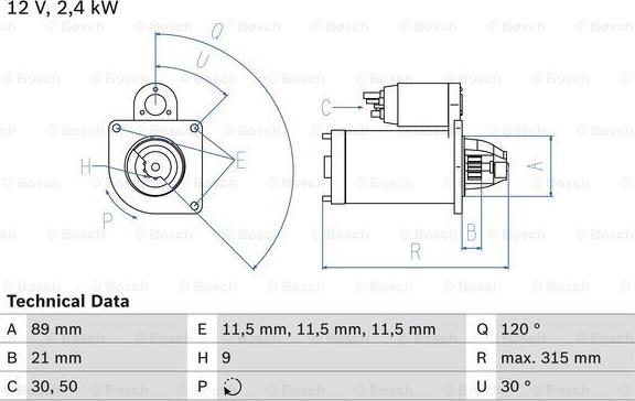 BOSCH 0 986 011 020 - Starter www.molydon.hr