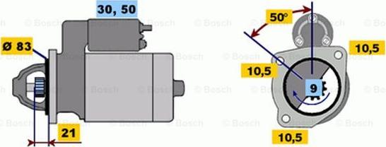 BOSCH 0 986 011 070 - Starter www.molydon.hr