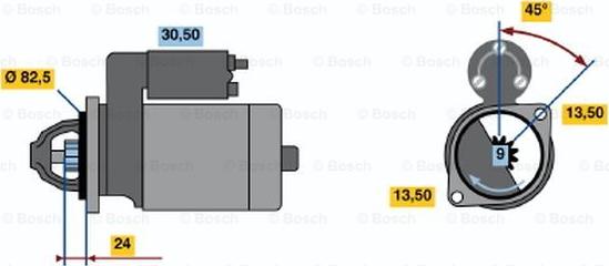 BOSCH 0 986 011 190 - Starter www.molydon.hr