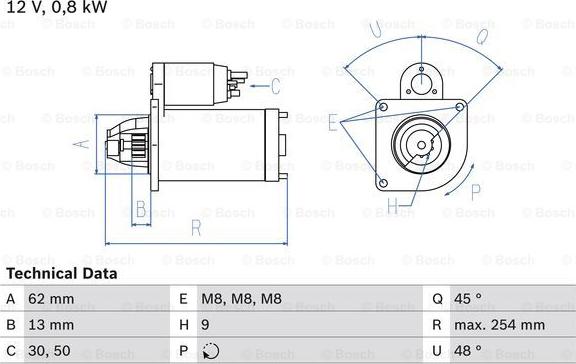 BOSCH 0 986 011 891 - Starter www.molydon.hr