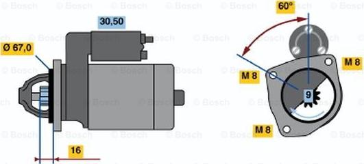 BOSCH 0 986 011 871 - Starter www.molydon.hr