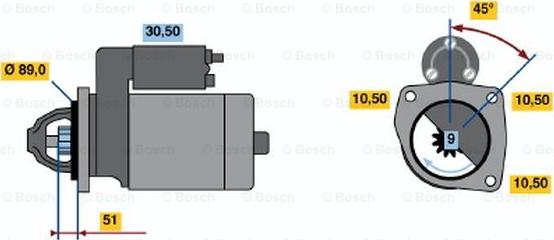 BOSCH 0 986 011 340 - Starter www.molydon.hr