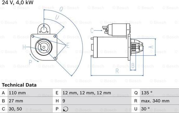 BOSCH 0 986 011 330 - Starter www.molydon.hr