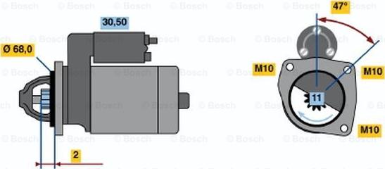 BOSCH 0 986 018 511 - Starter www.molydon.hr