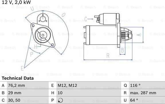 BOSCH 0 986 018 020 - Starter www.molydon.hr