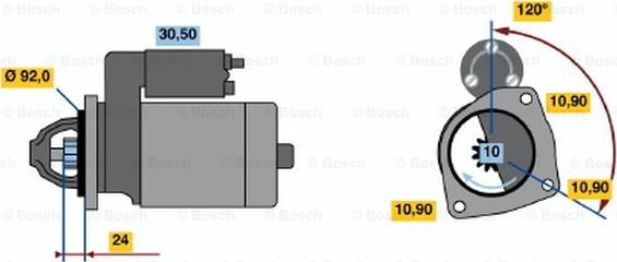 BOSCH 0 986 013 190 - Starter www.molydon.hr