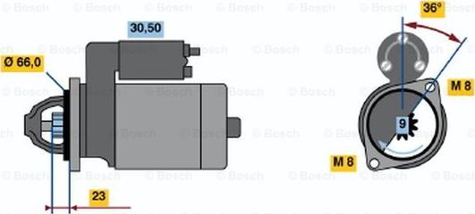 BOSCH 0 986 013 801 - Starter www.molydon.hr