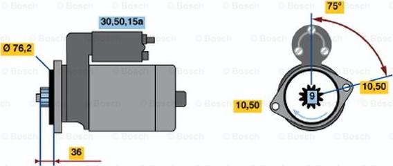 BOSCH 0 986 013 880 - Starter www.molydon.hr