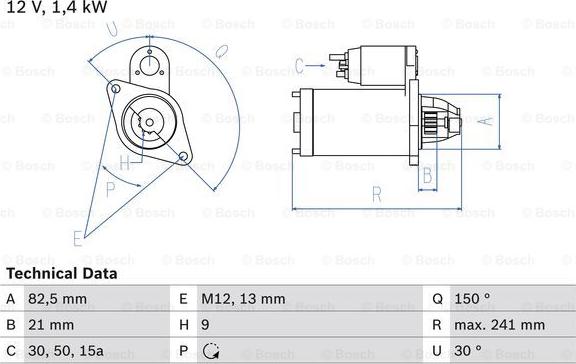 BOSCH 0 986 013 340 - Starter www.molydon.hr