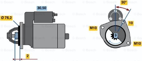 BOSCH 0 986 017 910 - Starter www.molydon.hr