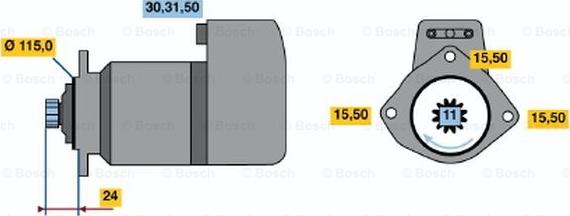 BOSCH 0 986 017 850 - Starter www.molydon.hr