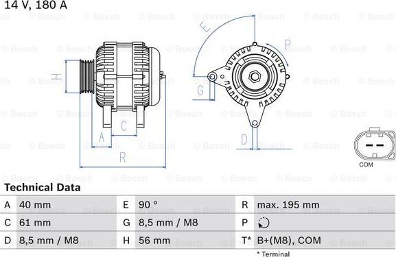 BOSCH 0 986 084 250 - Alternator www.molydon.hr