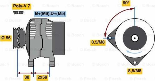 BOSCH 0 986 080 950 - Alternator www.molydon.hr