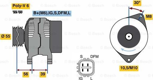 BOSCH 0 986 080 460 - Alternator www.molydon.hr