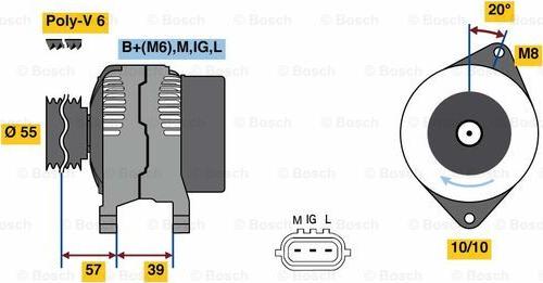 BOSCH 0 986 080 590 - Alternator www.molydon.hr